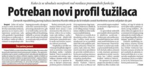 Novi profil tužilaca