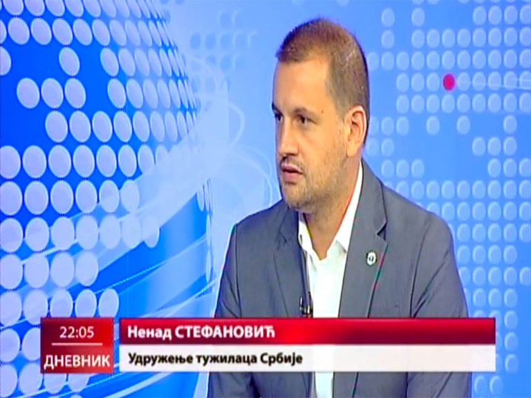 Član UO Udruženja tužilaca Srbije Nenad Stefanović gostovao u Dnevniku RTS