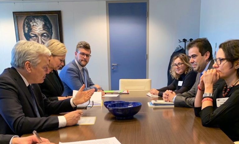 MEDEL meeting with the new EU Commissioner of Justice Didier Reynders in Brussels