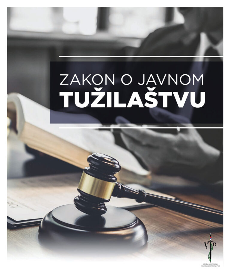 Brošura o radnoj verziji Zakona o javnom tužilaštvu