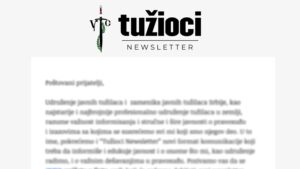Čitajte TužiociNewsletter