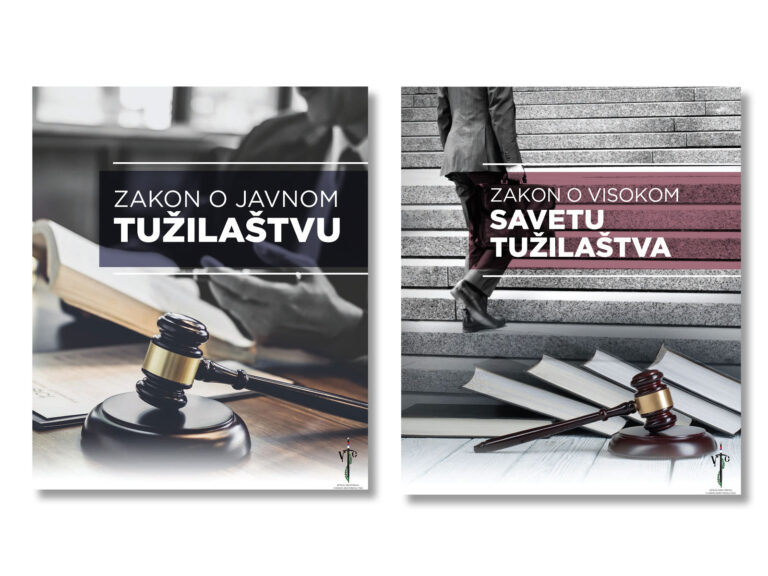 Brošure o radnim verzijama Zakona o javnom tužilaštvu i Zakona o Visokom savetu tužilaštva