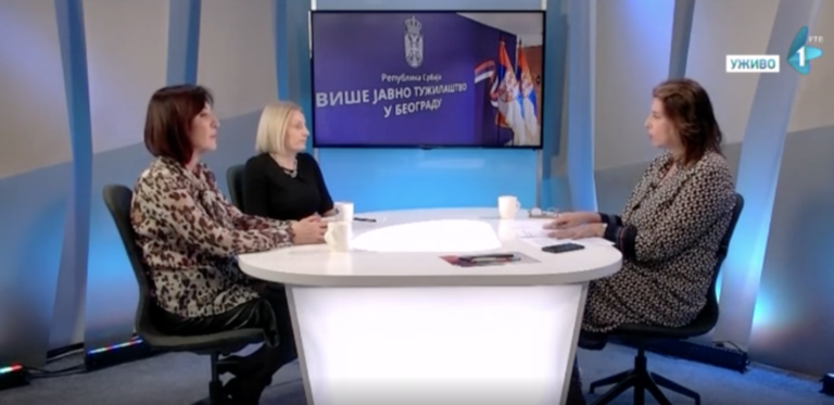 Svetlana Nenadić i Jasmina Paunović u emisiji Pravi ugao na RTV