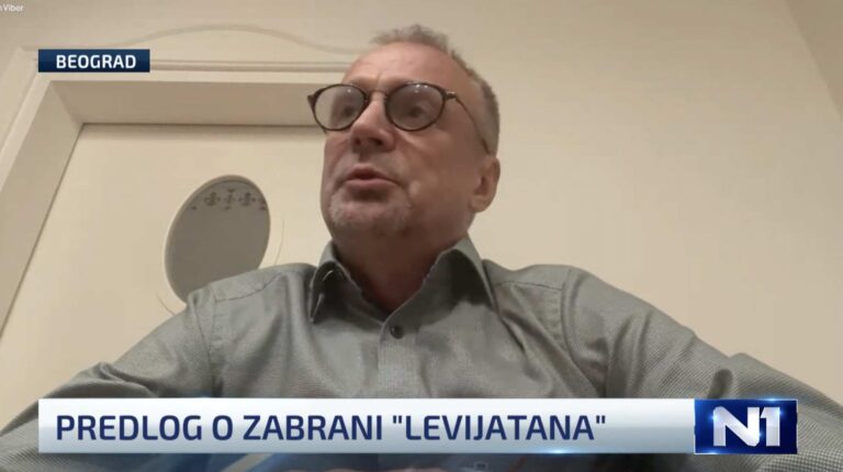 Goran Ilić za N1 o postupku za zabranu pokreta “Levijatan”
