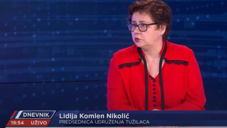 Lidija Komlen Nikolić za Dnevnik Nove S: Kako povratiti poverenje javnosti u javne tužioce