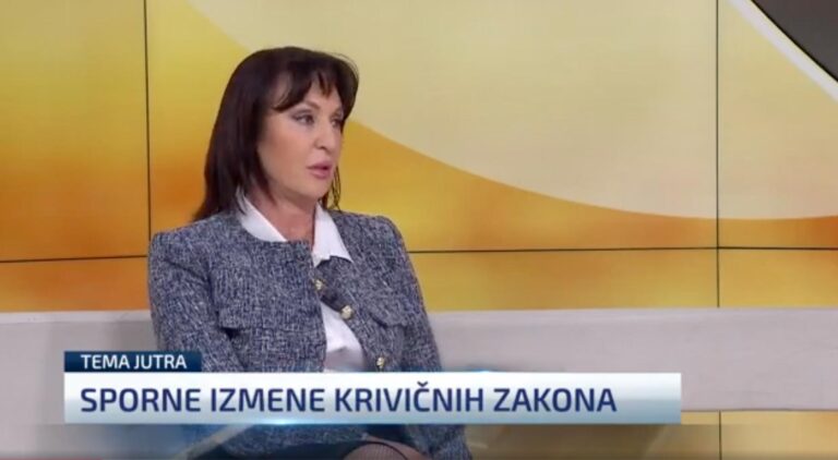 Jasmina Paunović za N1: Predložene kazne za pojedina krivična dela previsoke i nerealne