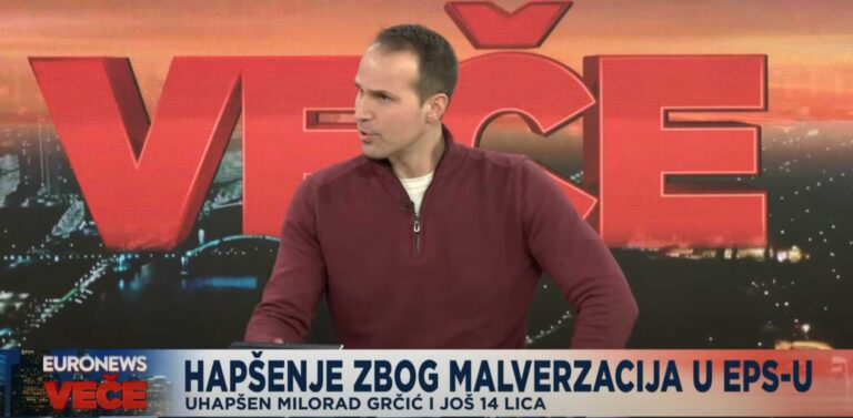 Milovanović o slučaju EPS: Pozdravljam borbu tužilaštva protiv korupcije, ali je izgubljeno poverenje