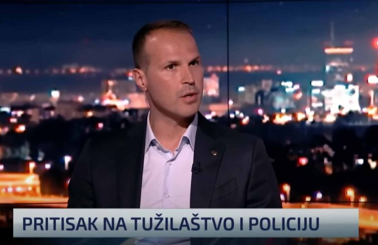Predrag Milovanović u emisiji Newsnight o pritiscima na pravosuđe i policiju