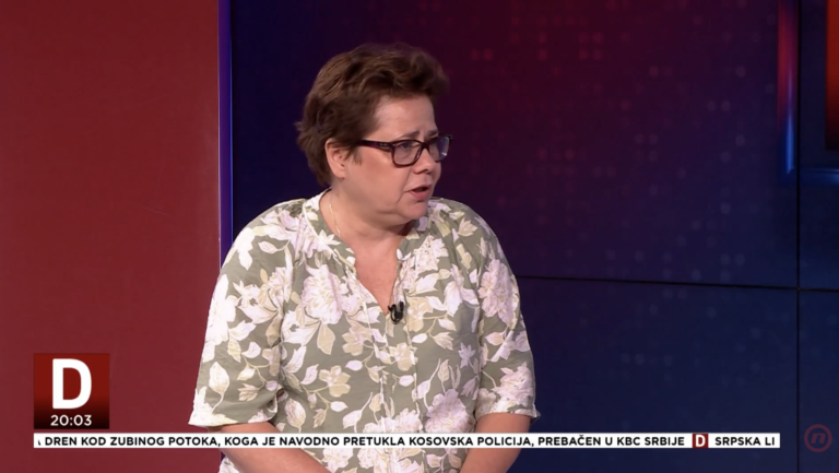 Lidija Komlen Nikolić za TV Nova S o odluci Udruženja da ne učestvuje na javnom slušanju